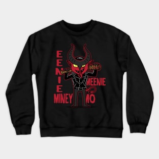 Scary Zombie Killer Krampus Christmas Meme Crewneck Sweatshirt